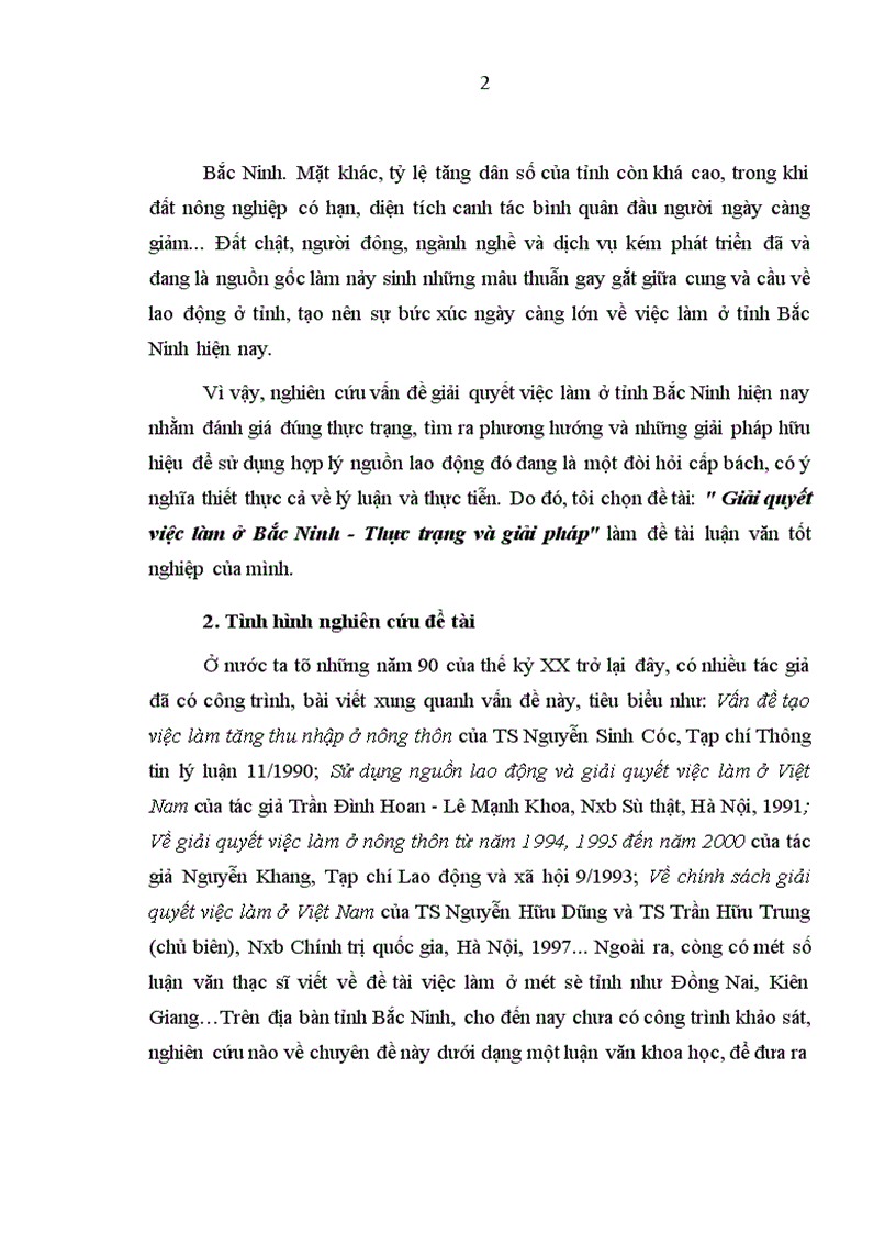 image for page Giải quyết việc làm ở Bắc Ninh - Thực trạng và giải pháp