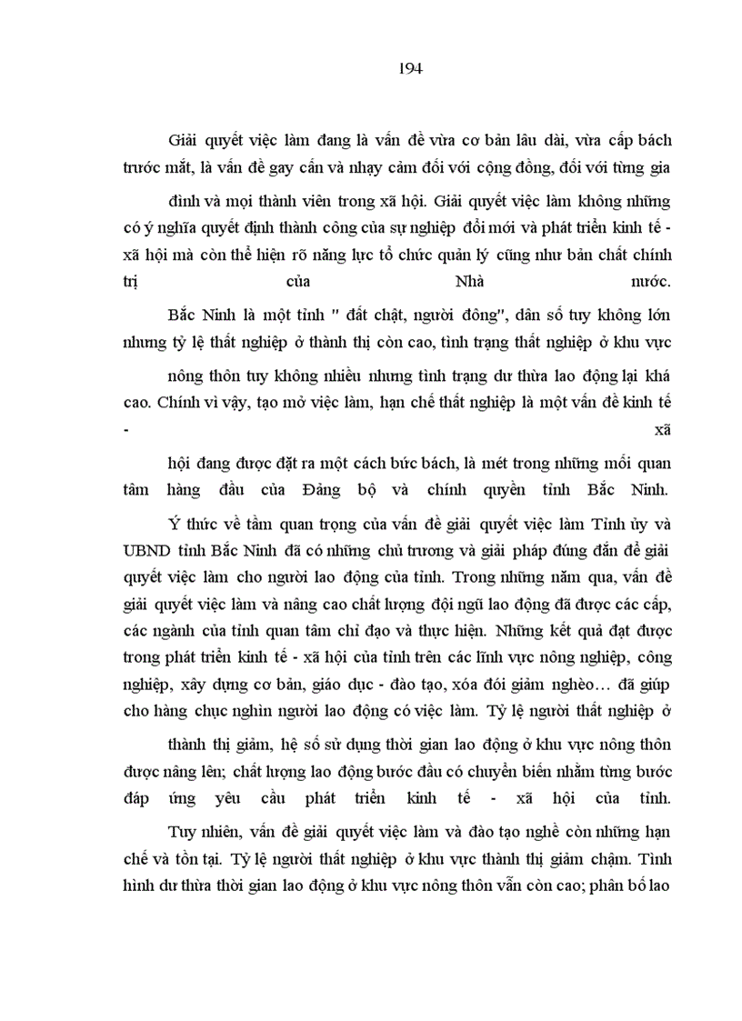 image for page Giải quyết việc làm ở Bắc Ninh - Thực trạng và giải pháp