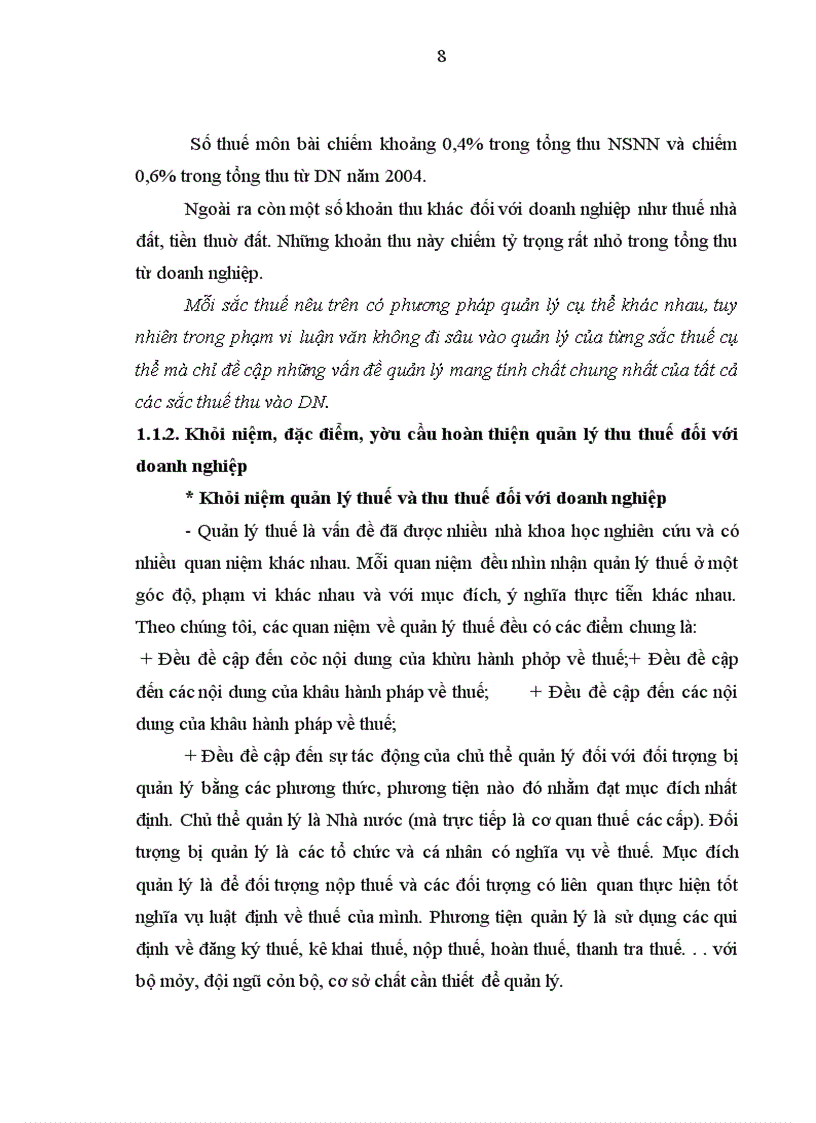 image for page Hoàn thiện quản lý thu thuế đối với doanh nghiệp ở nước ta hiện nay