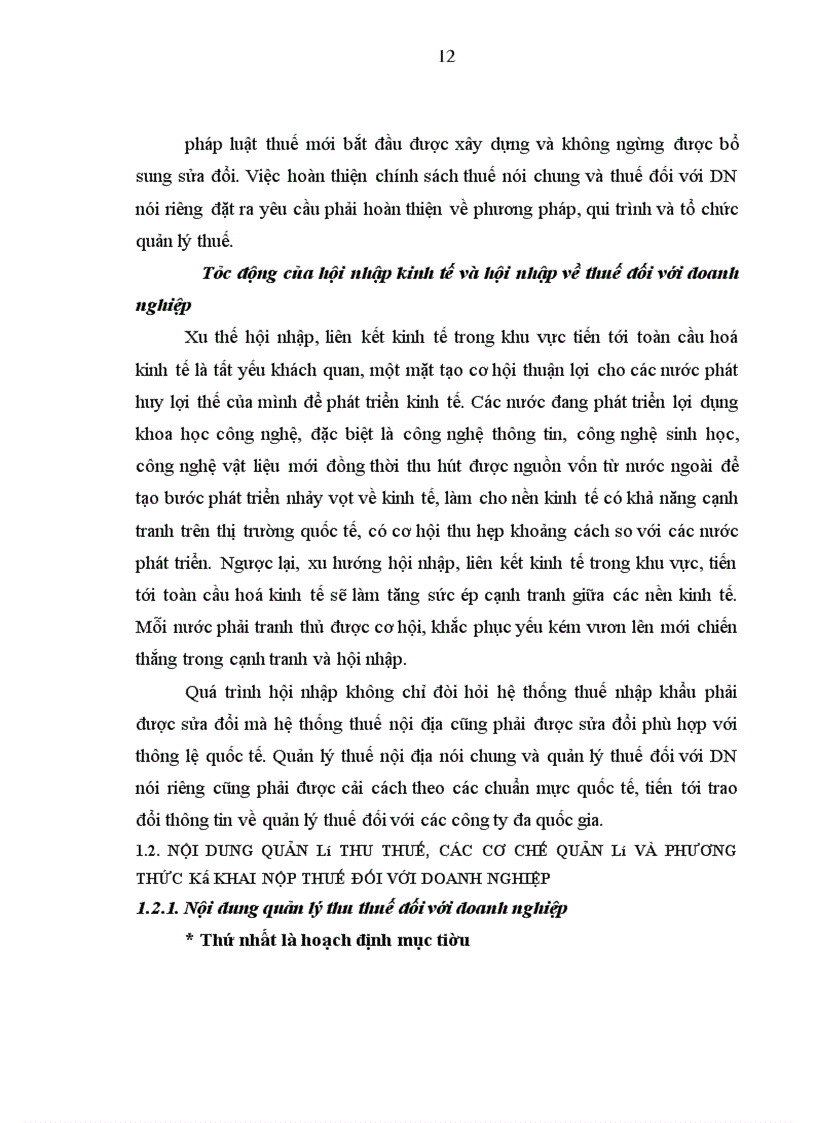 image for page Hoàn thiện quản lý thu thuế đối với doanh nghiệp ở nước ta hiện nay