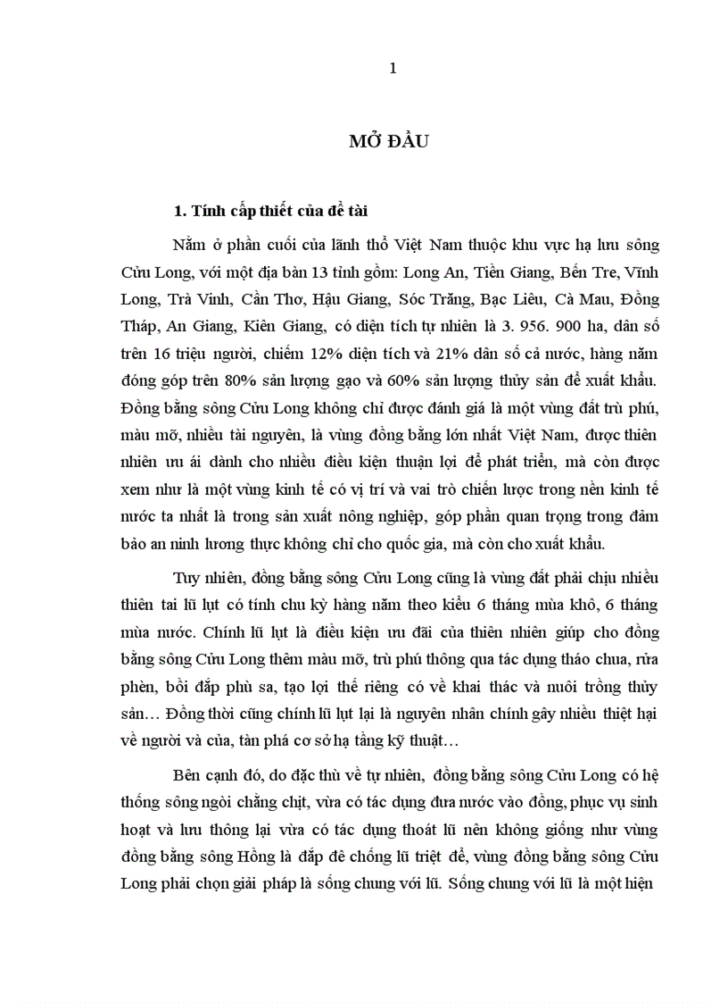 image for page Đánh giá ban đầu về hiệu quả triển khai quy hoạch lũ ngắn hạn ở đồng bằng sông Cửu Long (qua lũ 2000 và 2001)