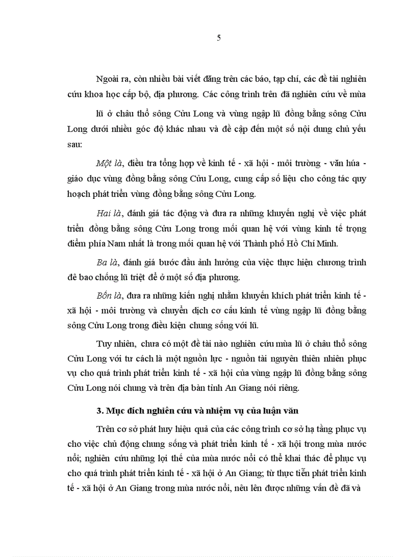 image for page Đánh giá ban đầu về hiệu quả triển khai quy hoạch lũ ngắn hạn ở đồng bằng sông Cửu Long (qua lũ 2000 và 2001)