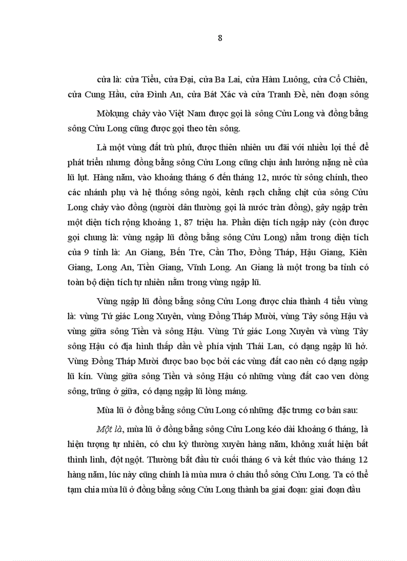 image for page Đánh giá ban đầu về hiệu quả triển khai quy hoạch lũ ngắn hạn ở đồng bằng sông Cửu Long (qua lũ 2000 và 2001)