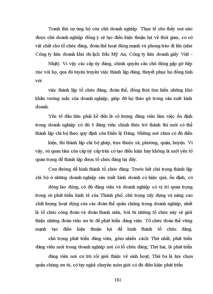 image for page Vấn đề tổ chức và hoạt động của Đảng trong các doanh nghiệp trên địa bàn thành phố Đà Nẵng