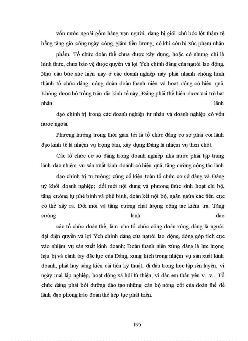 image for page Vấn đề tổ chức và hoạt động của Đảng trong các doanh nghiệp trên địa bàn thành phố Đà Nẵng