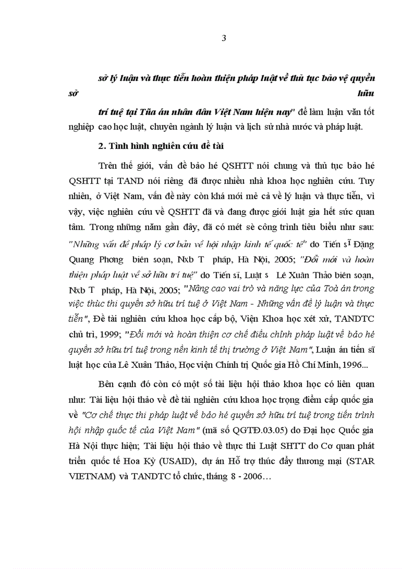 image for page Cơ sở lý luận và thực tiễn hoàn thiện pháp luật về thủ tục bảo vệ quyền sở hữu trí tuệ tại Tòa án nhân dân Việt Nam hiện nay