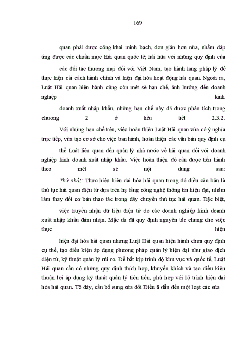 image for page Hoàn thiện pháp luật trong quản lý nhà nước về hải quan đối với doanh nghiệp kinh doanh xuất nhập khẩu ở Việt Nam hiện nay