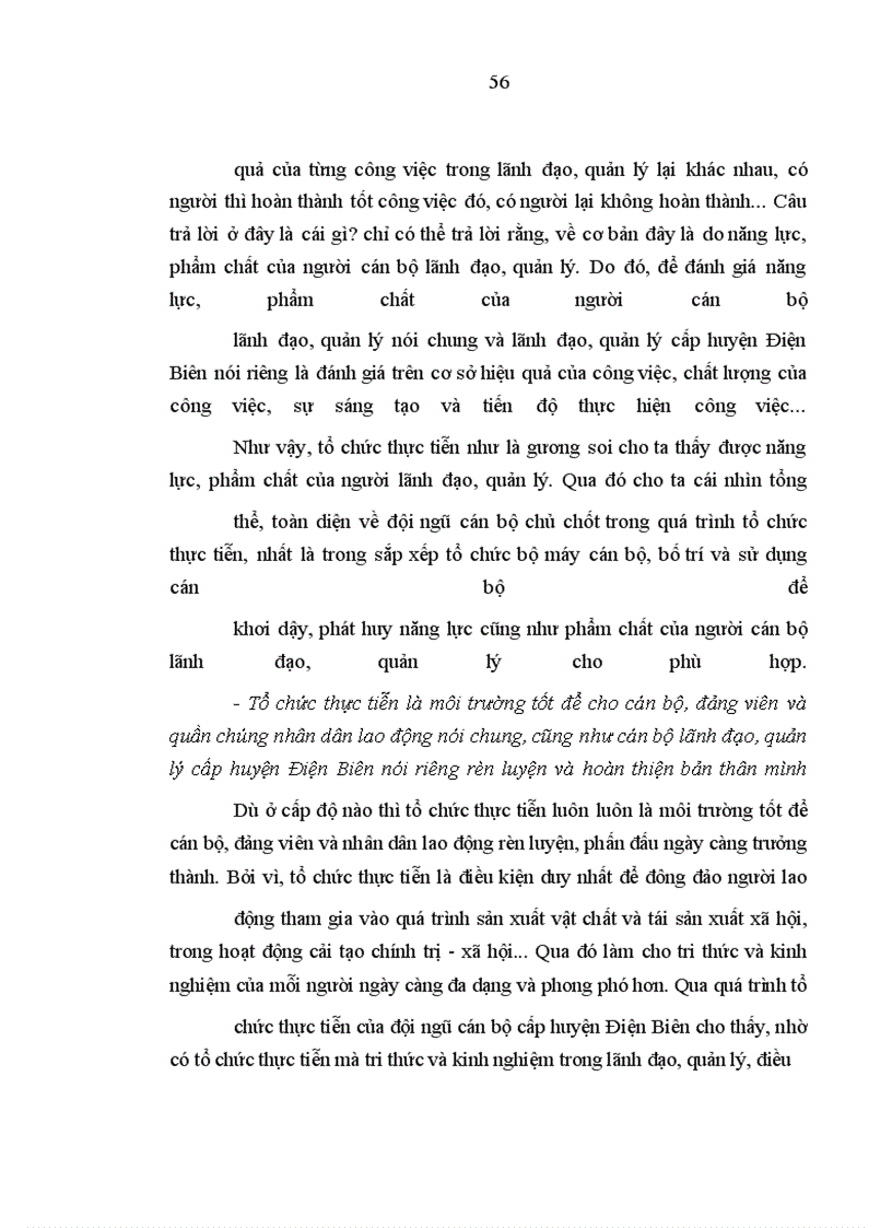 image for page Vấn đề tổ chức thực tiễn của cán bộ cấp huyện ở Điện Biên hiện nay