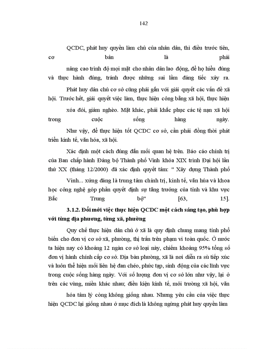 image for page Thực hiện quy chế dân chủ ở cơ sở trên địa bàn thành phố vinh - những vấn đề đặt ra và giải pháp