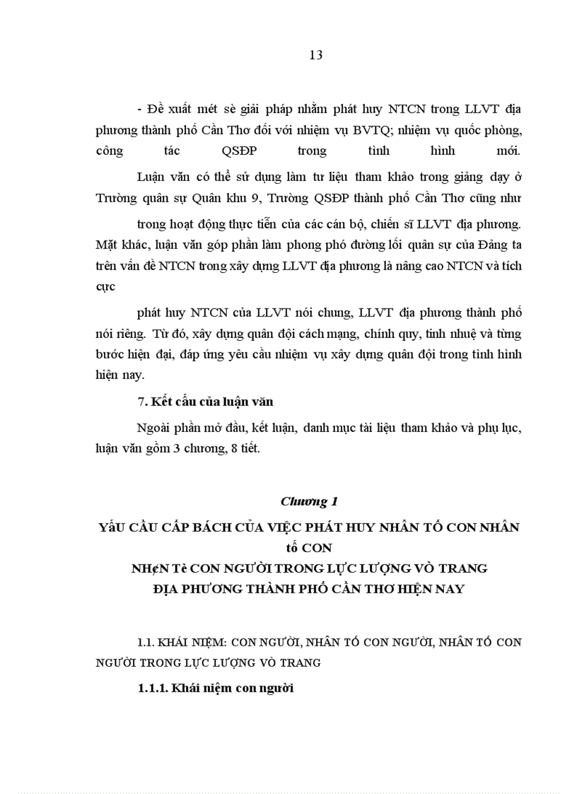 image for page Phát huy nhân tố con người trong lực lượng vũ trang địa phương thành phố Cần Thơ hiện nay