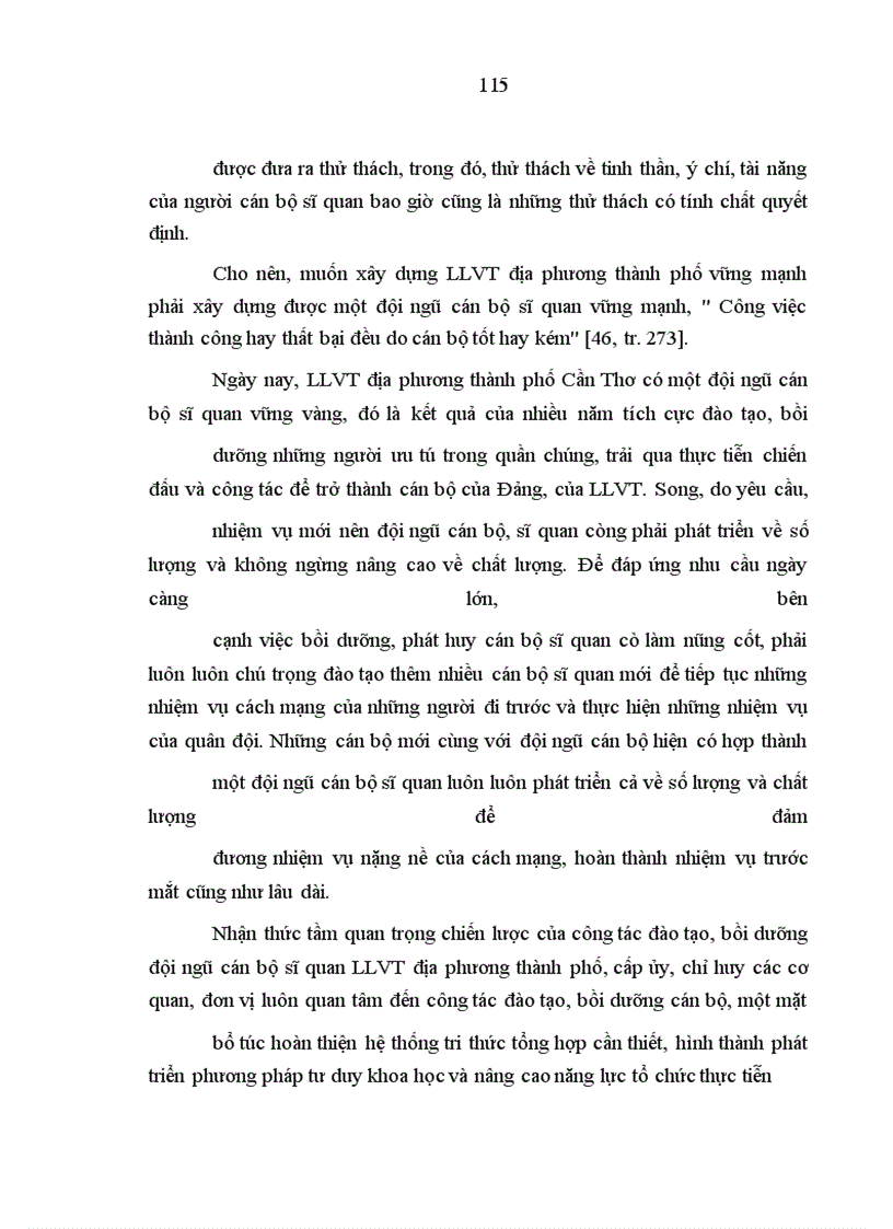 image for page Phát huy nhân tố con người trong lực lượng vũ trang địa phương thành phố Cần Thơ hiện nay