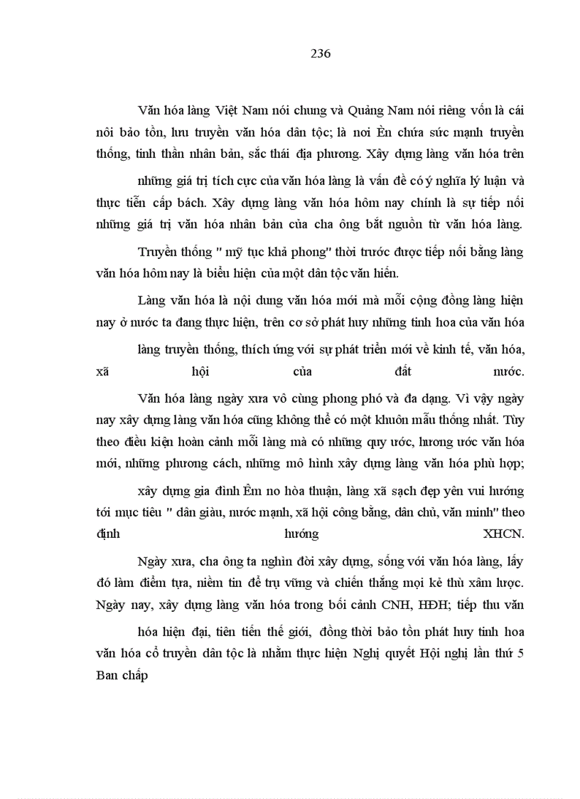 image for page Văn hóa làng và xây dựng làng văn hóa ở tỉnh Quảng Nam hiện nay