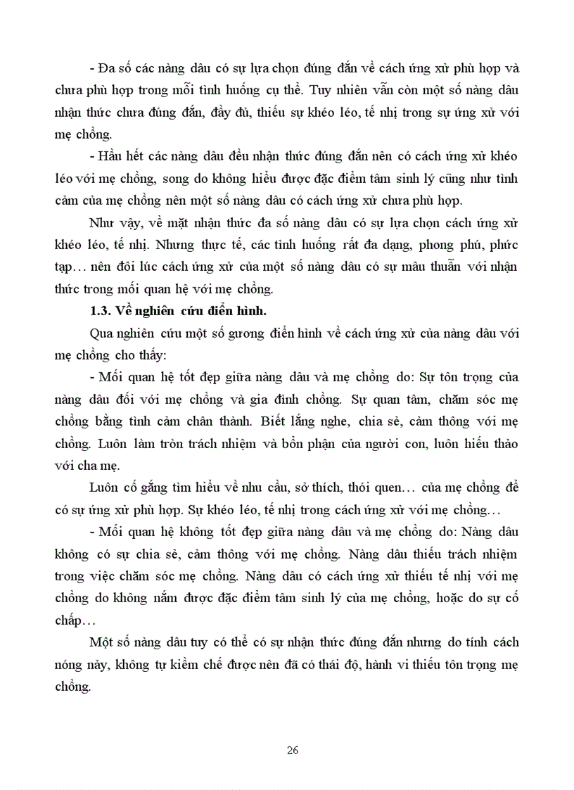 image for page Sự ứng xử của nàng dâu với mẹ chồng