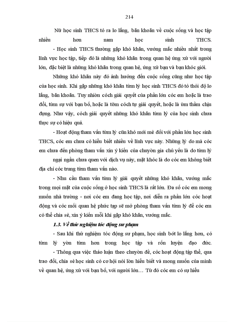 image for page Tìm hiểu nhu cầu tham vấn tâm lý của học sinh trung học cơ sở