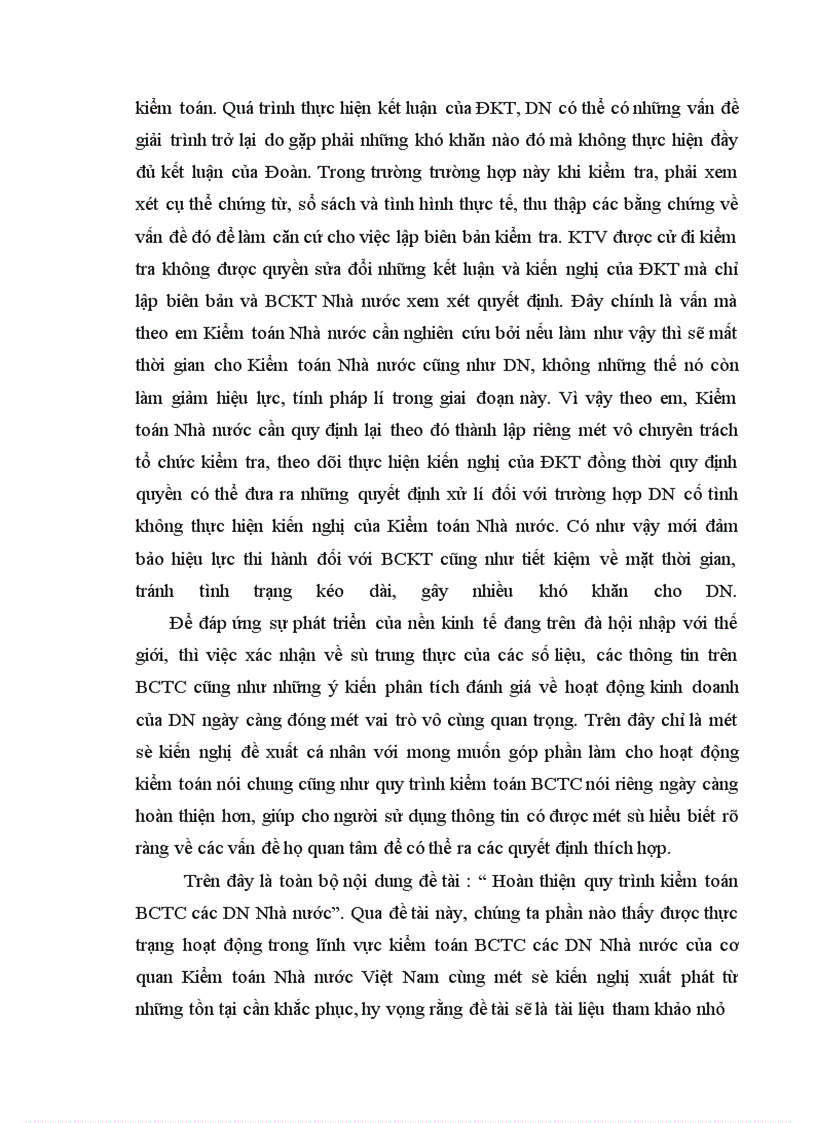 image for page Hoàn thiện quy trình kiểm toán BCTC các DNNN do Kiểm toán Nhà nước thực hiện
