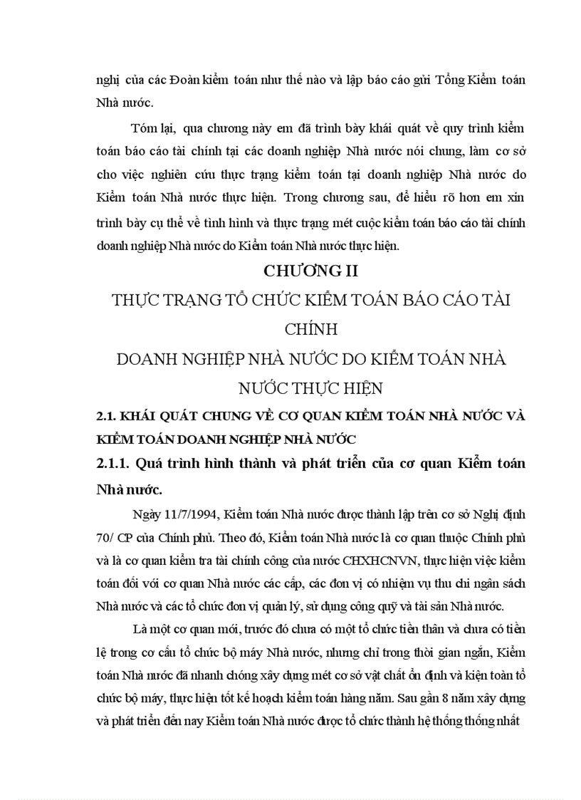 image for page Hoàn thiện quy trình kiểm toán báo cáo tài chính các doanh nghiệp Nhà nước do Kiểm toán Nhà nước thực hiện