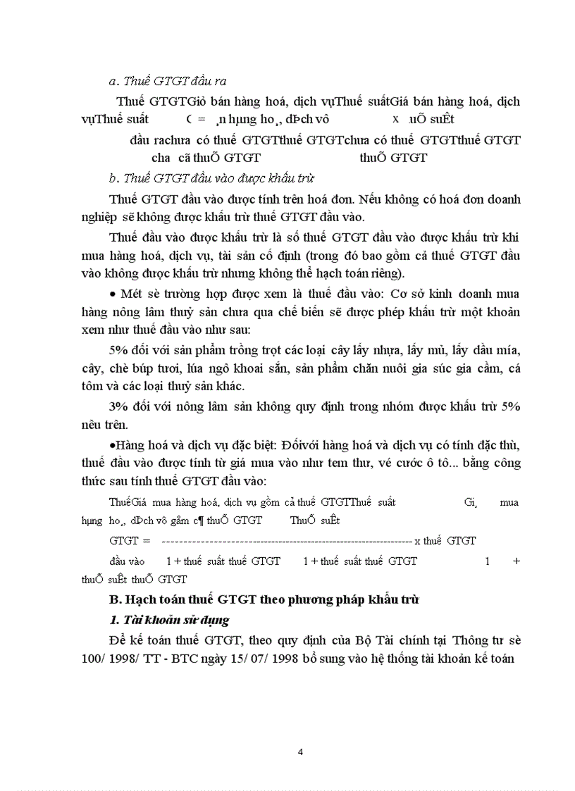 image for page Thực trạng về công tác tính và hạch toán thuế GTGT và một vài đề xuất.
