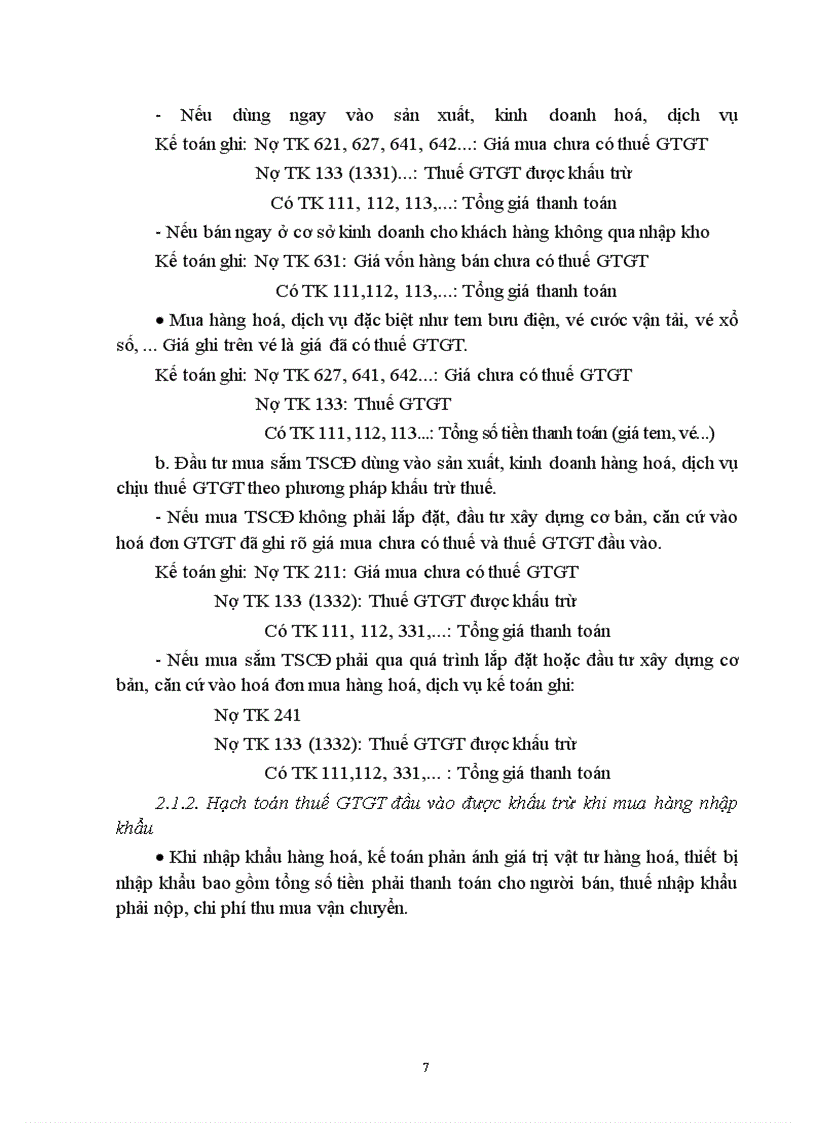 image for page Thực trạng về công tác tính và hạch toán thuế GTGT và một vài đề xuất.