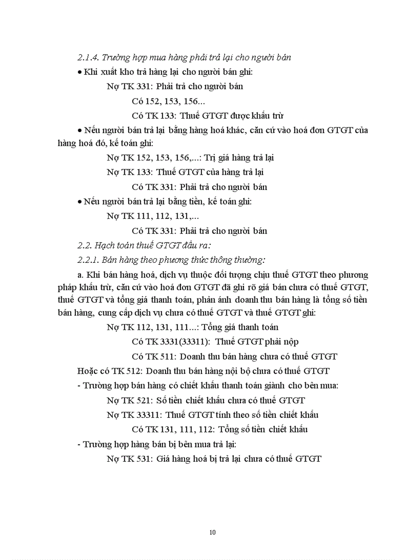 image for page Thực trạng về công tác tính và hạch toán thuế GTGT và một vài đề xuất.