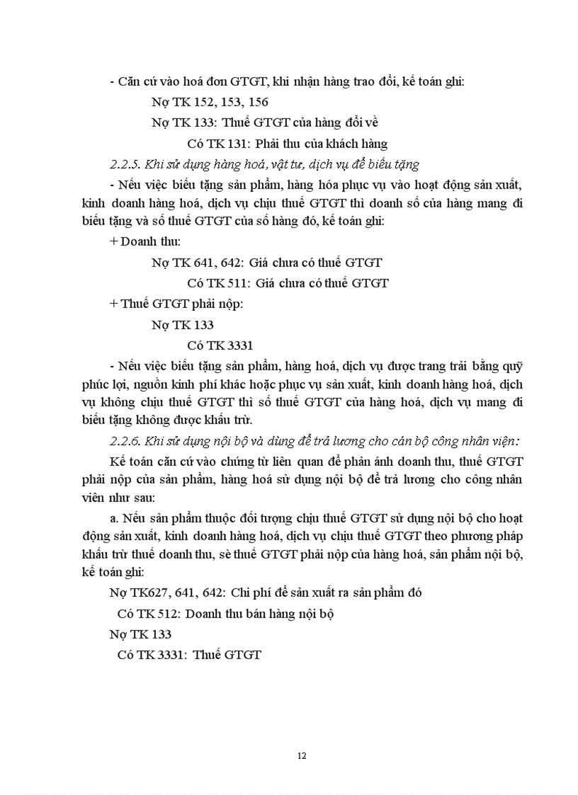 image for page Thực trạng về công tác tính và hạch toán thuế GTGT và một vài đề xuất.