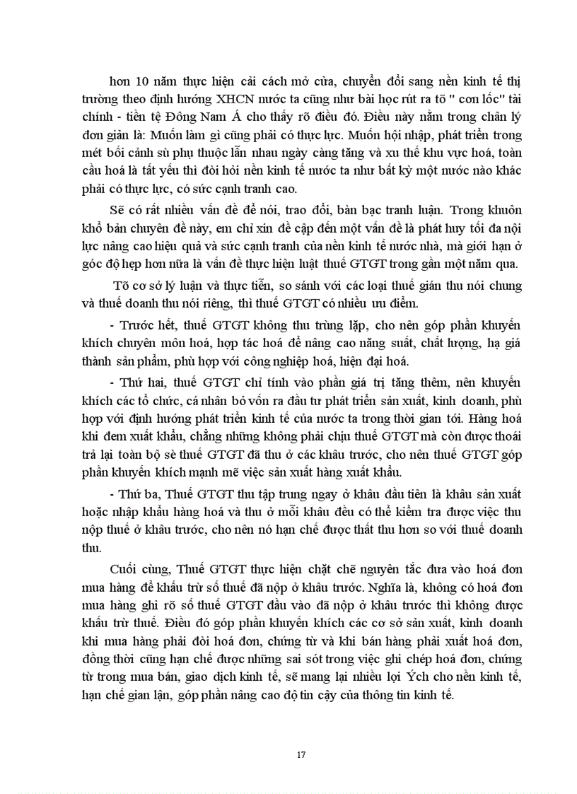 image for page Thực trạng về công tác tính và hạch toán thuế GTGT và một vài đề xuất.