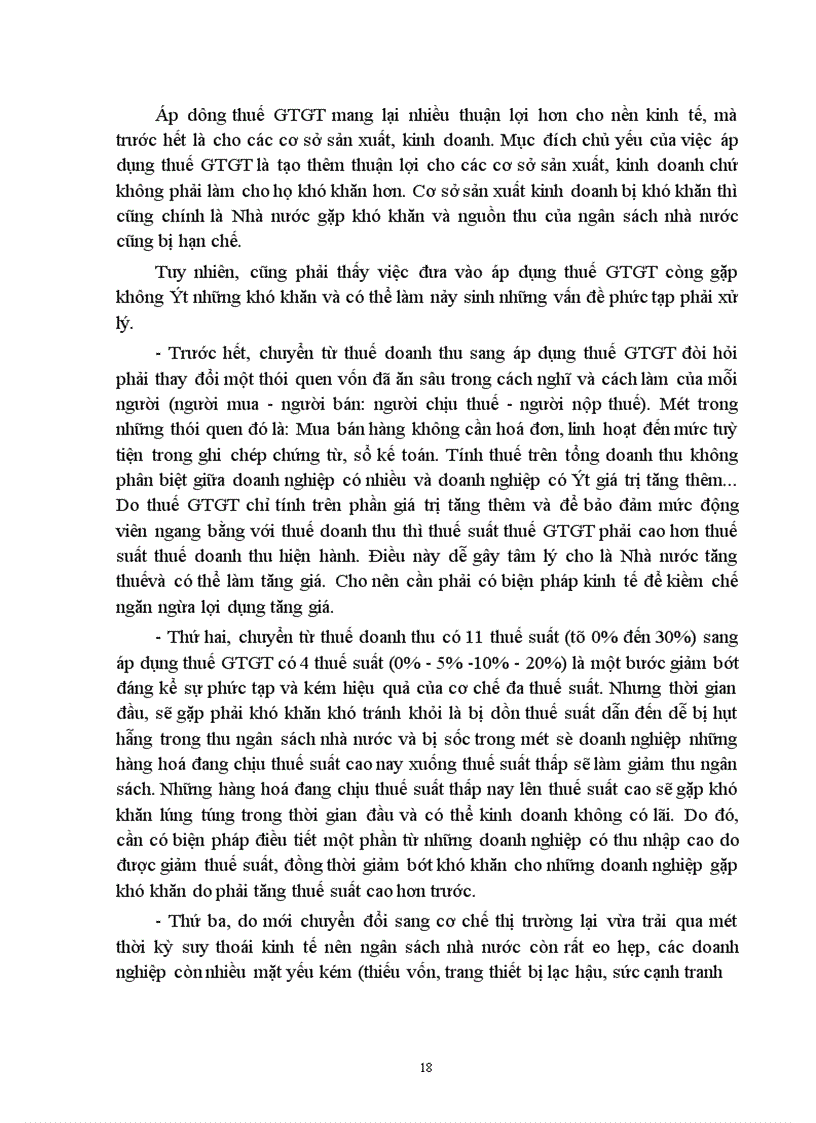 image for page Thực trạng về công tác tính và hạch toán thuế GTGT và một vài đề xuất.