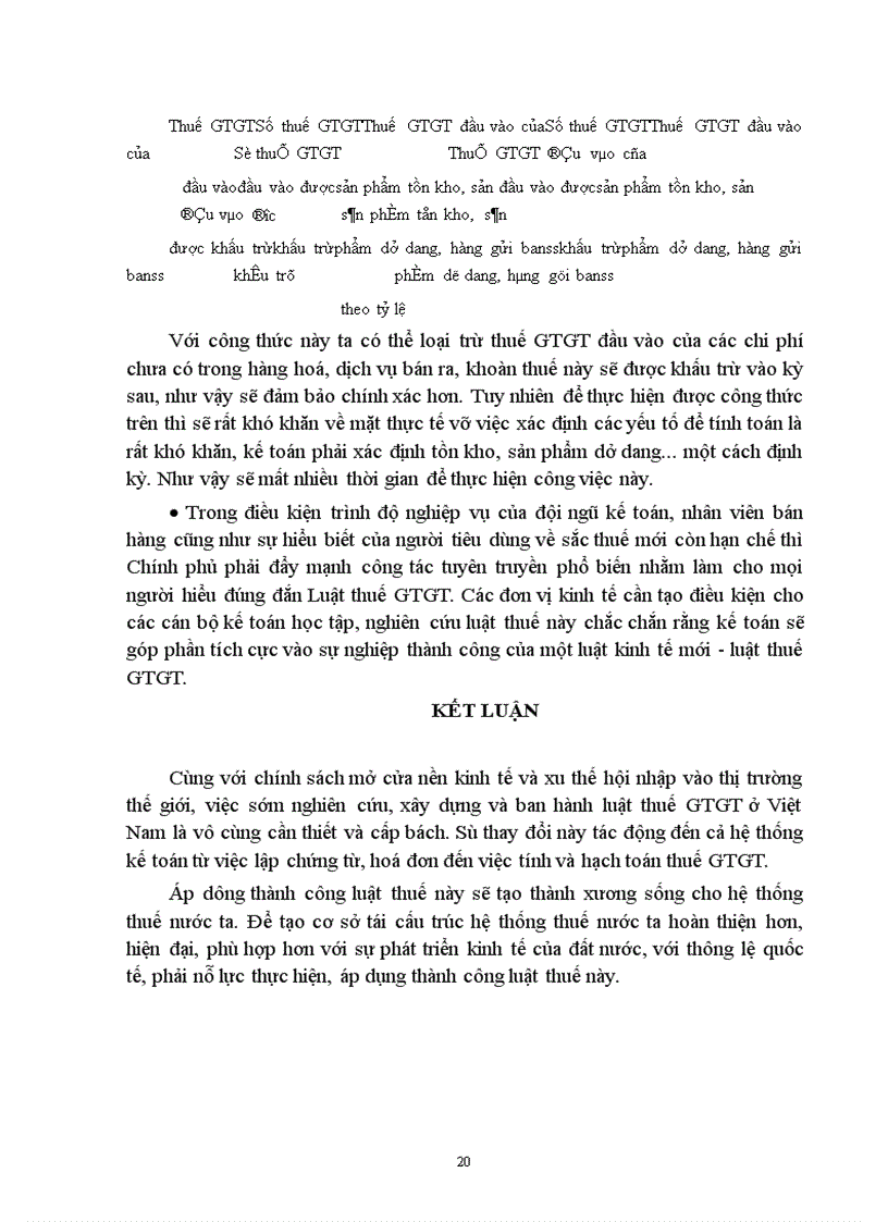 image for page Thực trạng về công tác tính và hạch toán thuế GTGT và một vài đề xuất.