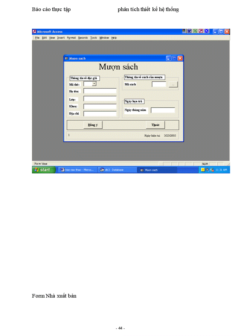 image for page Phân tích thiết kế hệ thống thông tin quản lý thư viện