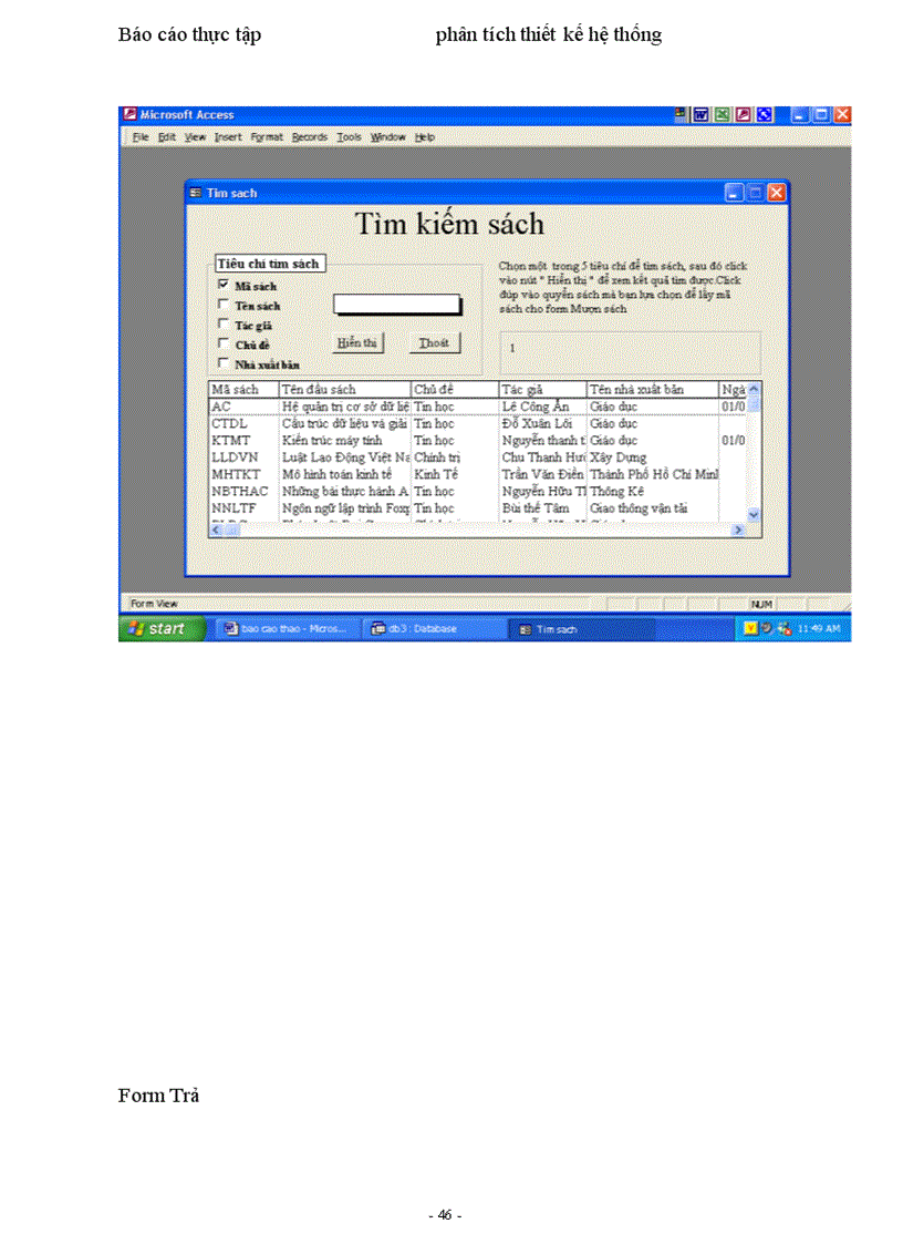 image for page Phân tích thiết kế hệ thống thông tin quản lý thư viện