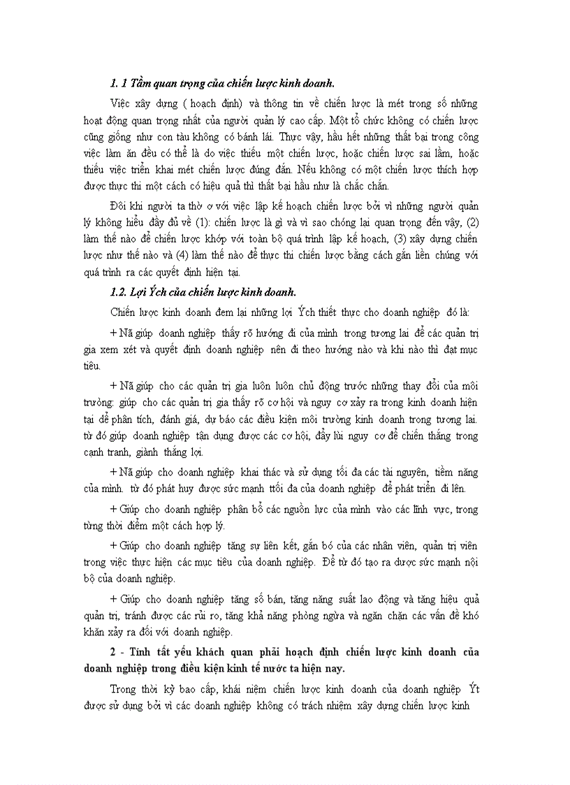 image for page Một số ý kiến nhằm góp phần vào quá trình hoạch định chiến lược kinh doanh đến năm 2010 ở Tổng Công ty Xây dựng Sông Đà