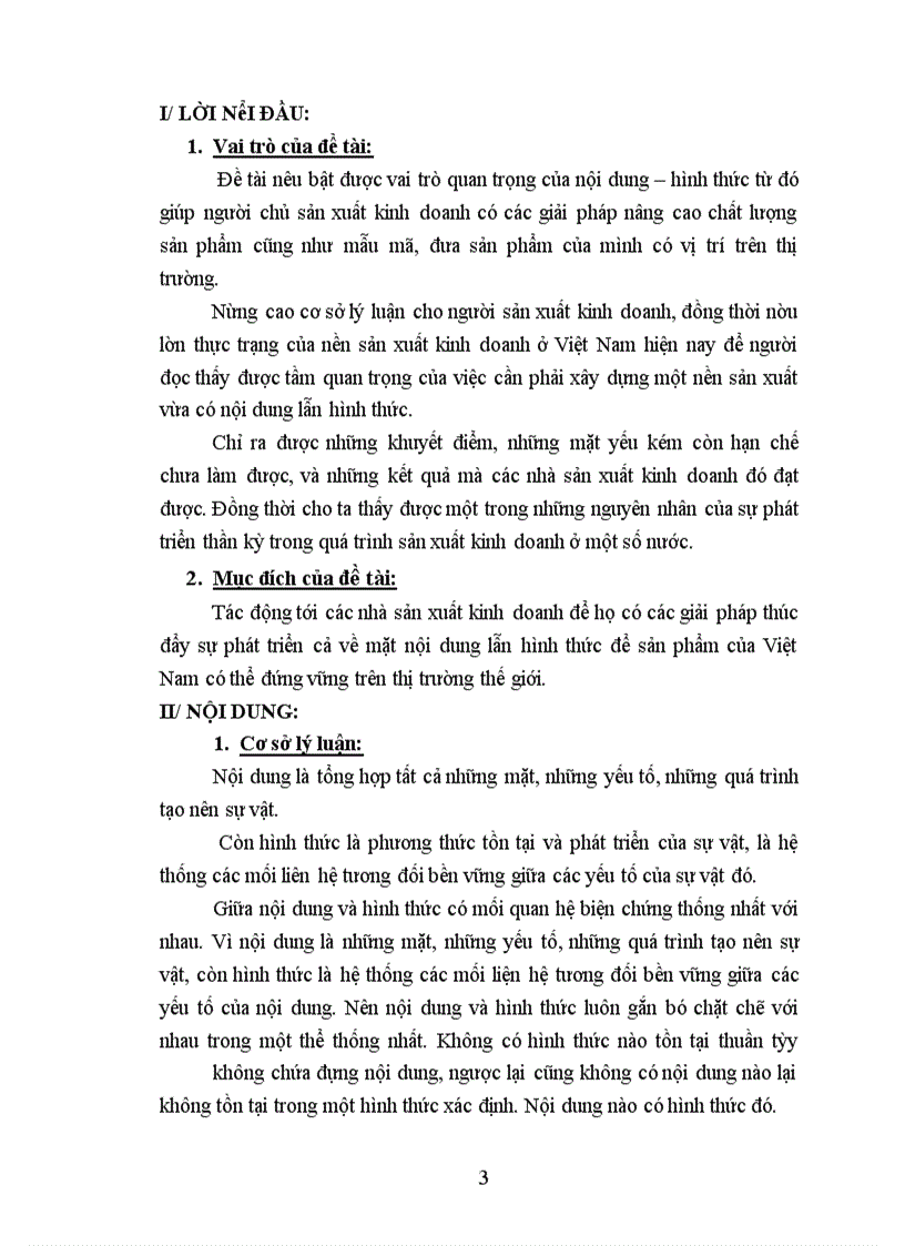 image for page Nội dung – hình thức và việc vận dụng nó vào trong quá trình sản xuất kinh doanh ở Việt Nam