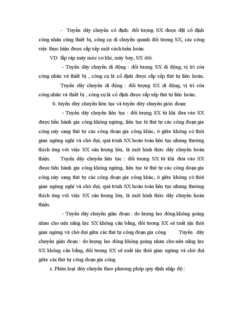 image for page Tổ chức sản xuất dây chuyền