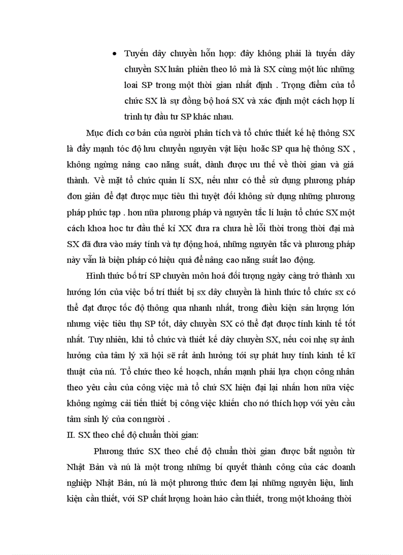 image for page Tổ chức sản xuất dây chuyền