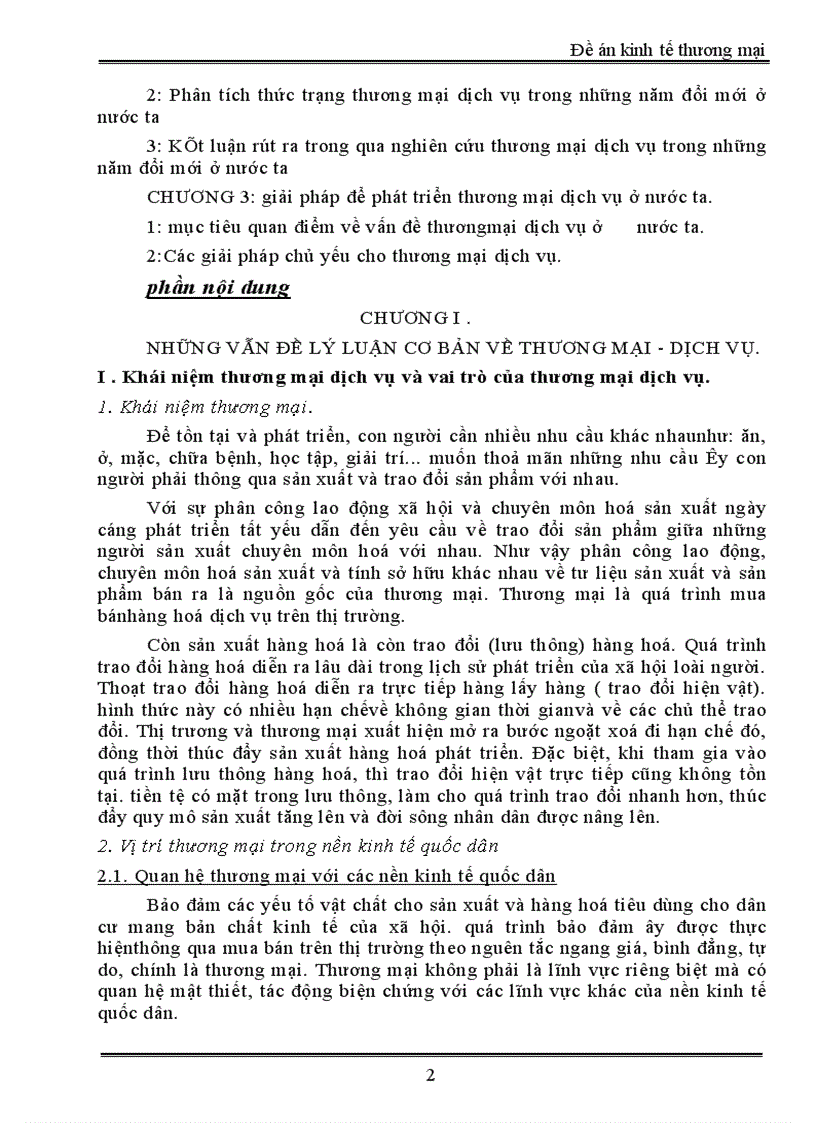 image for page Thương mại - dịch vụ trong những năm đổi mớỉ nước ta, thức trạng và giải pháp