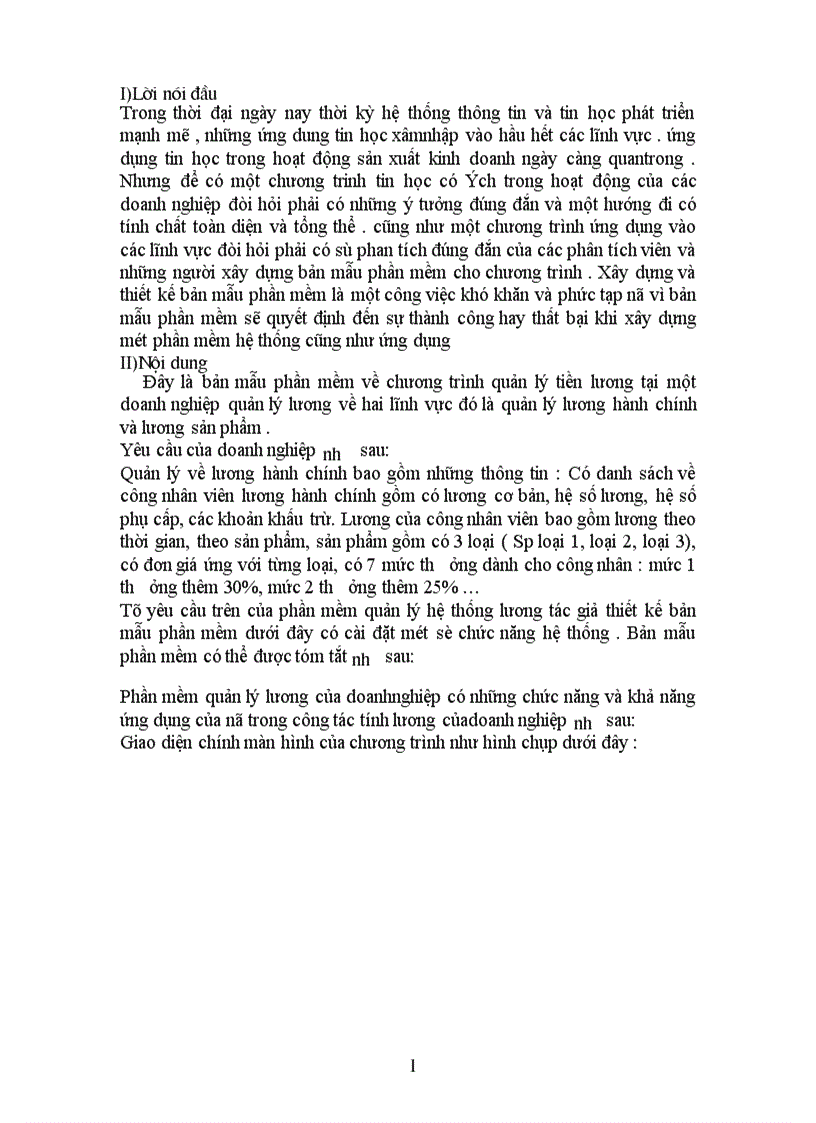 image for page Bản mẫu phần mềm về chuong trình quản lý lương trong một doanh nghiệp.