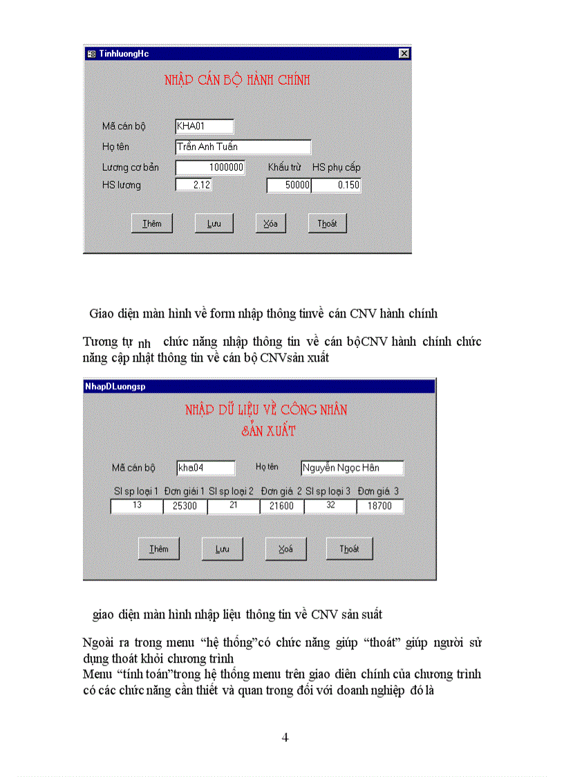 image for page Bản mẫu phần mềm về chuong trình quản lý lương trong một doanh nghiệp.