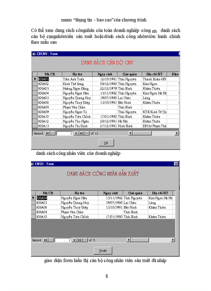 image for page Bản mẫu phần mềm về chuong trình quản lý lương trong một doanh nghiệp.