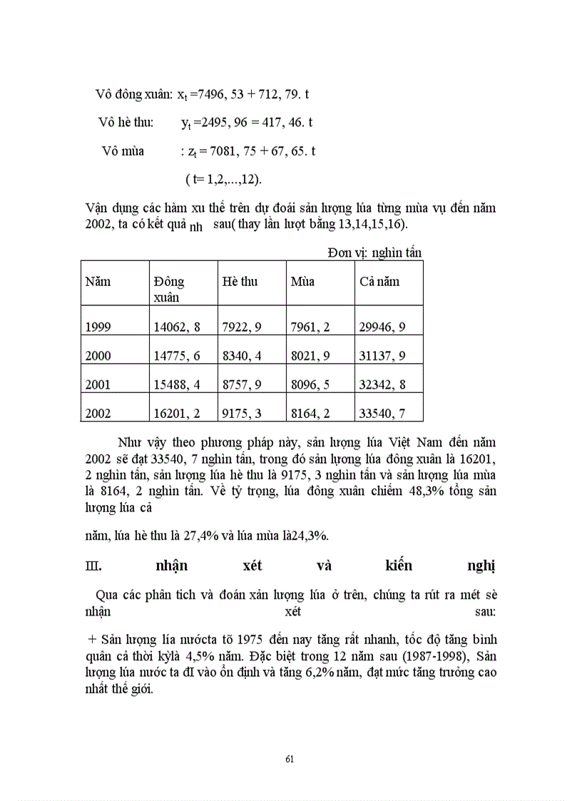 image for page Vận dụng phương pháp dãy số thời gian phân tích và dự đoán sản lượng lúa việt nam đến năm 2002 .