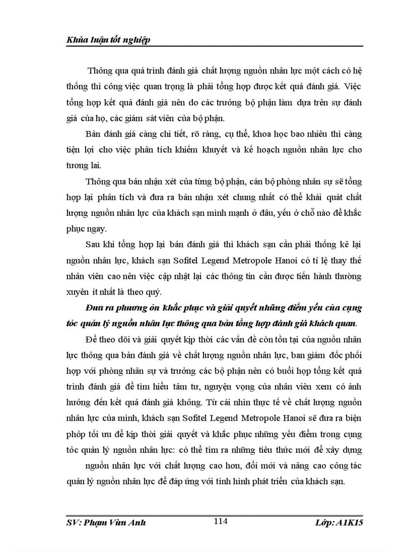 image for page Thực trạng và giải pháp nhằm nâng cao cụng tỏc quản lý nguồn nhân lực tại Khách sạn Sofitel Legend Metropole Hanoi