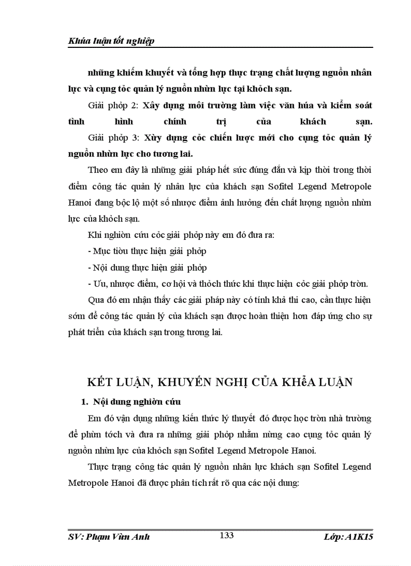 image for page Thực trạng và giải pháp nhằm nâng cao cụng tỏc quản lý nguồn nhân lực tại Khách sạn Sofitel Legend Metropole Hanoi