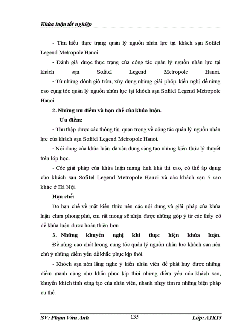 image for page Thực trạng và giải pháp nhằm nâng cao cụng tỏc quản lý nguồn nhân lực tại Khách sạn Sofitel Legend Metropole Hanoi