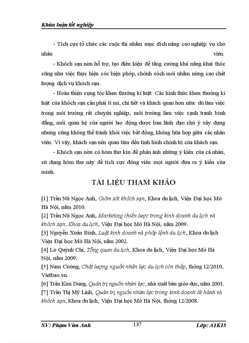 image for page Thực trạng và giải pháp nhằm nâng cao cụng tỏc quản lý nguồn nhân lực tại Khách sạn Sofitel Legend Metropole Hanoi