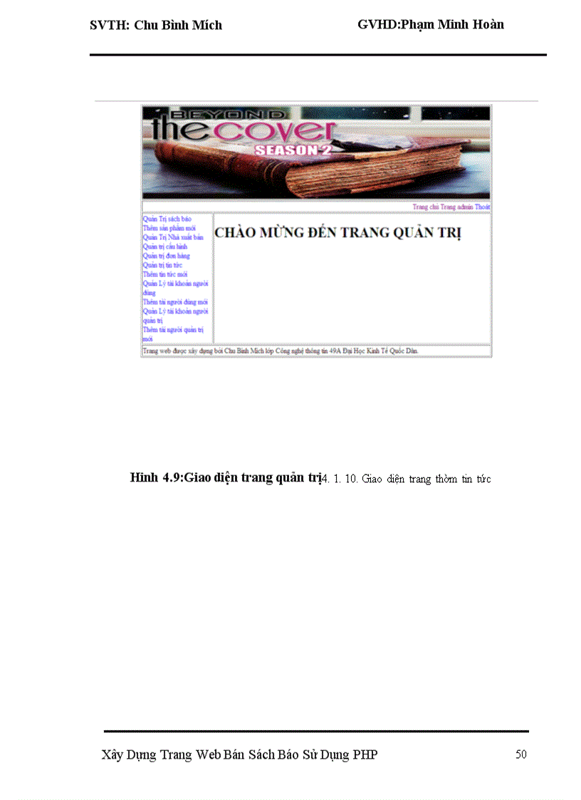 image for page Xây dựng Website bán sách,báo sử dụng ngôn ngữ PHP.