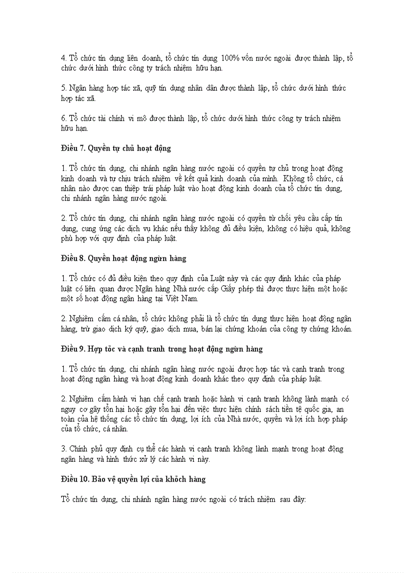 image for page Luật các tổ chức tín dụng năm 2010 (Luật số: 47/2010/QH12)