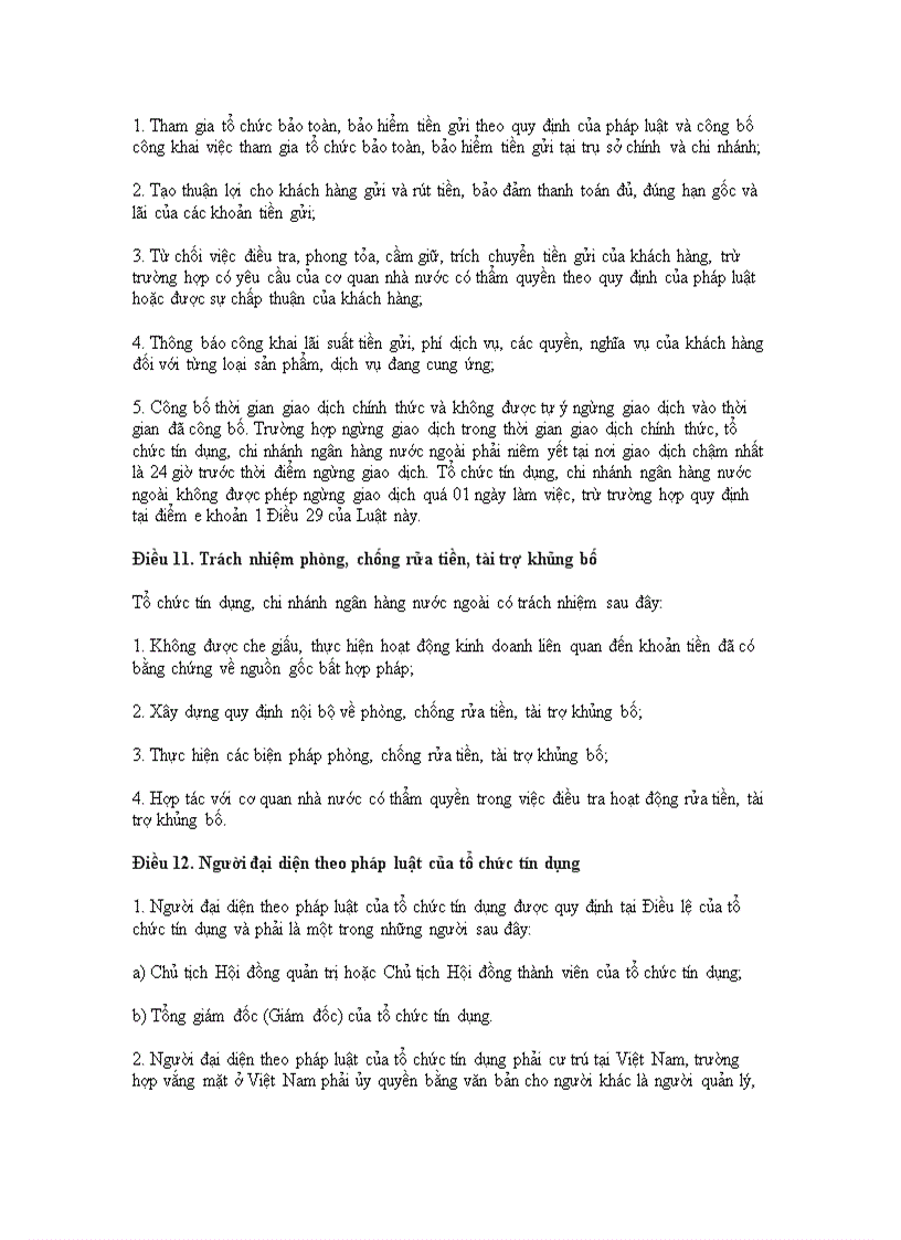 image for page Luật các tổ chức tín dụng năm 2010 (Luật số: 47/2010/QH12)