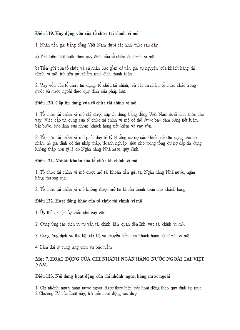 image for page Luật các tổ chức tín dụng năm 2010 (Luật số: 47/2010/QH12)