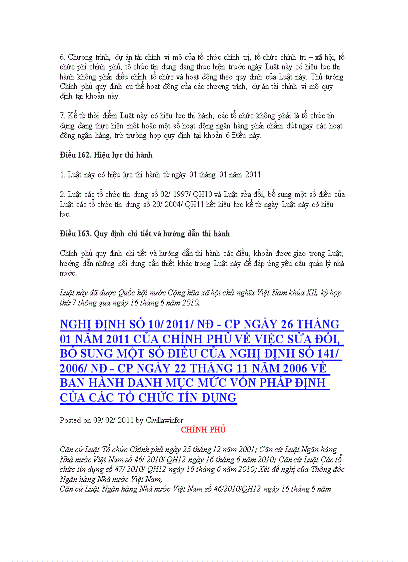 image for page Luật các tổ chức tín dụng năm 2010 (Luật số: 47/2010/QH12)