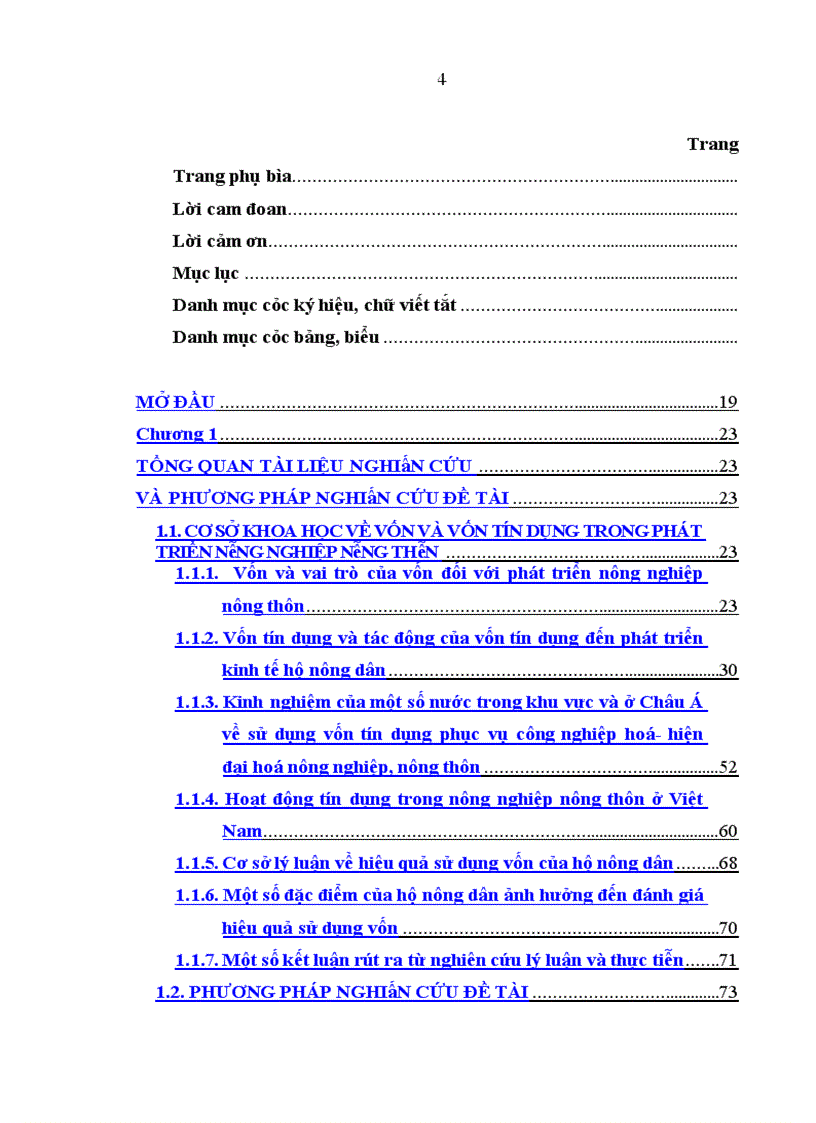 image for page Đánh giá thực trạng cung ứng vốn của các tổ chức tín dụng và hiệu quả sử dụng vốn tín dụng của hộ nông dân ở thành phố Vinh - tỉnh Nghệ An