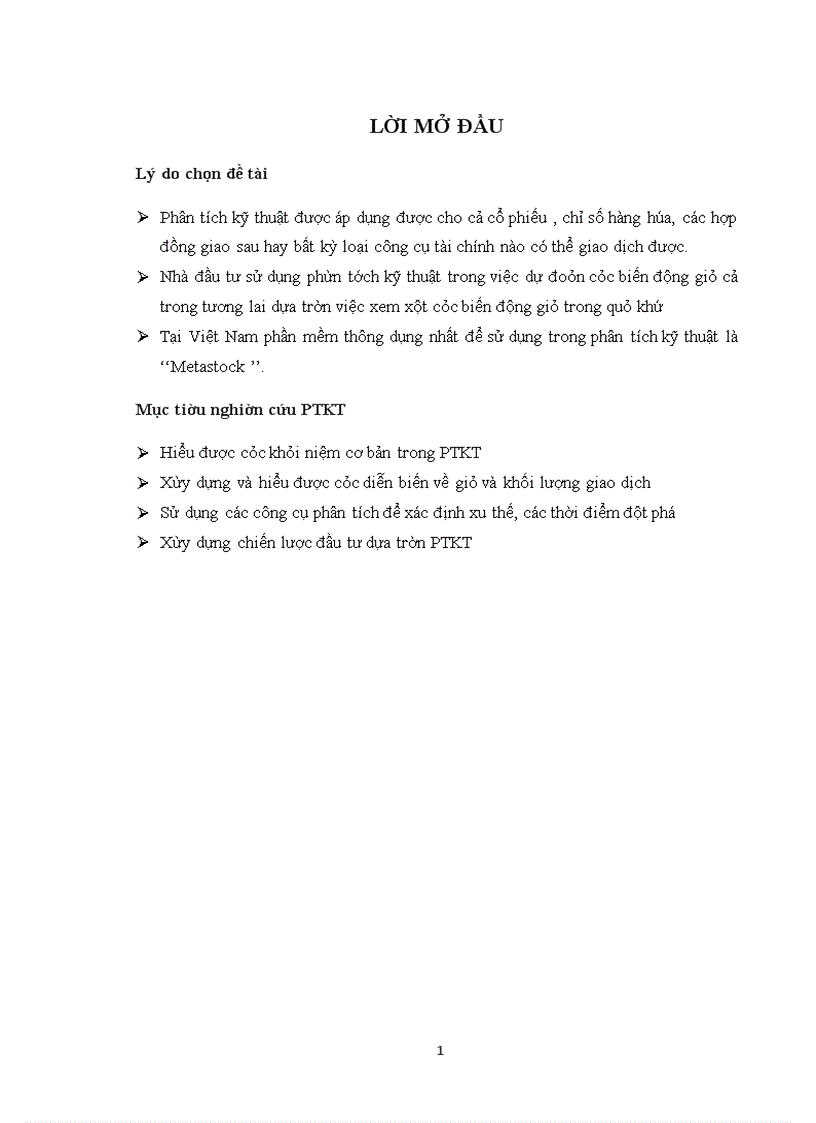 image for page Hướng dẫn sử dụng phần mềm metastock vào phân tích chứng khoán.