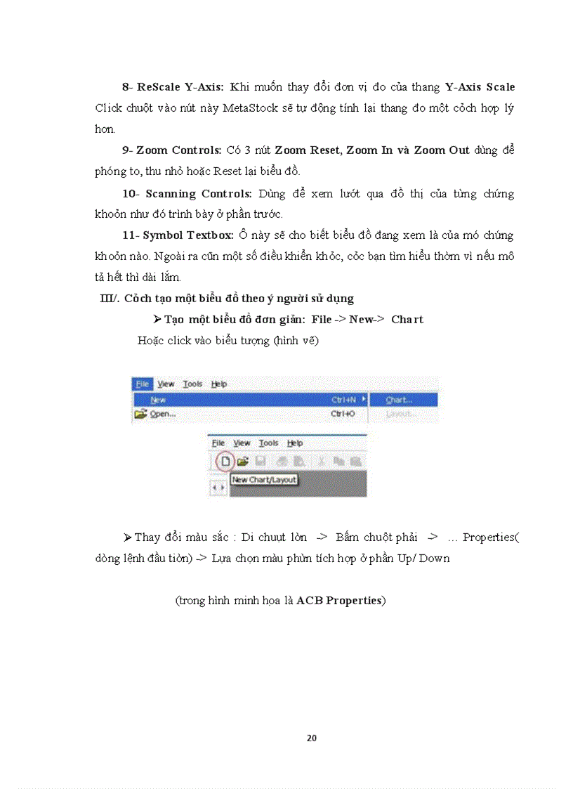 image for page Hướng dẫn sử dụng phần mềm metastock vào phân tích chứng khoán.